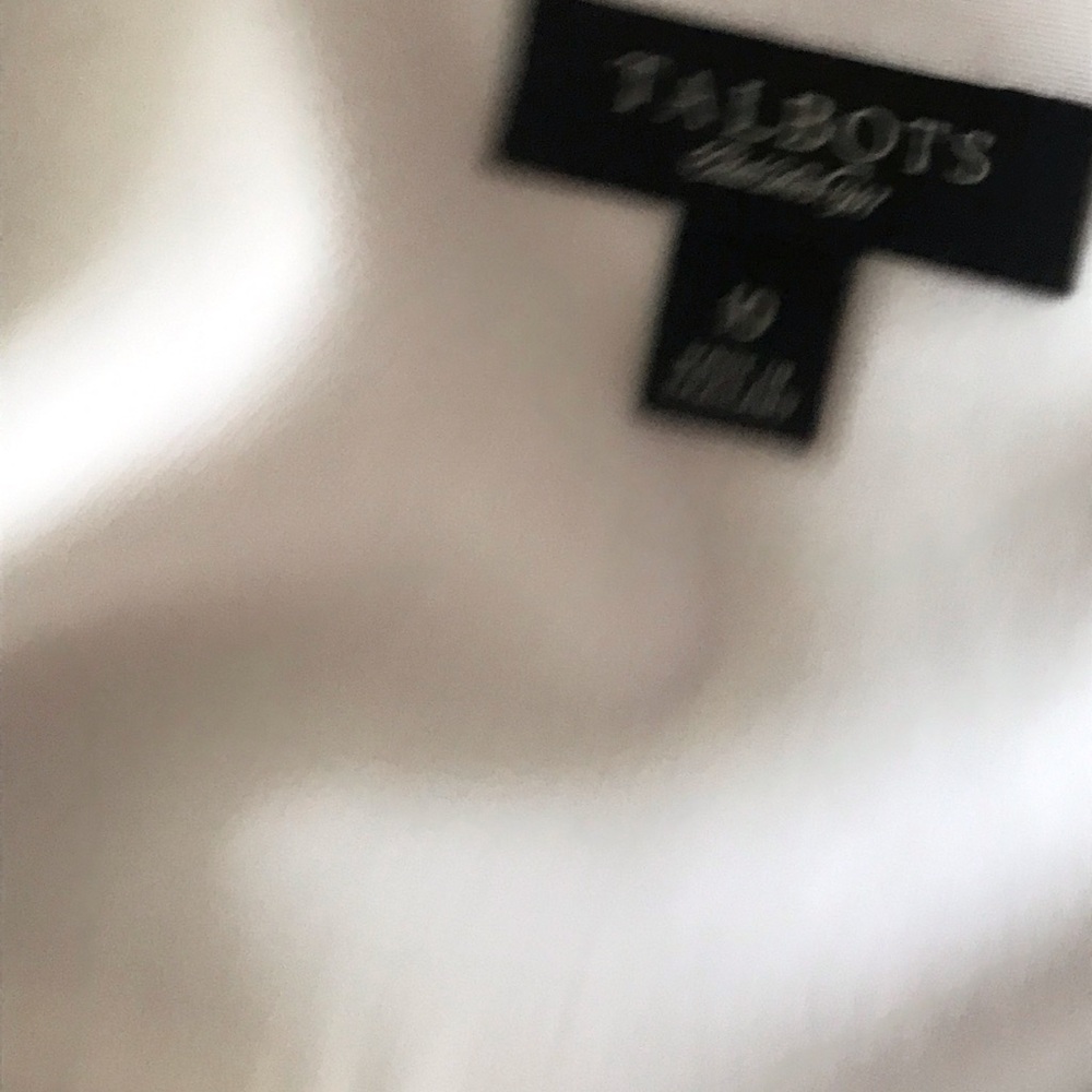 Talbots White Collared And Cuffed Button Down Shi… - image 4